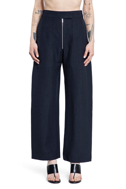 STUDIO NICHOLSON WOMAN BLUE TROUSERS