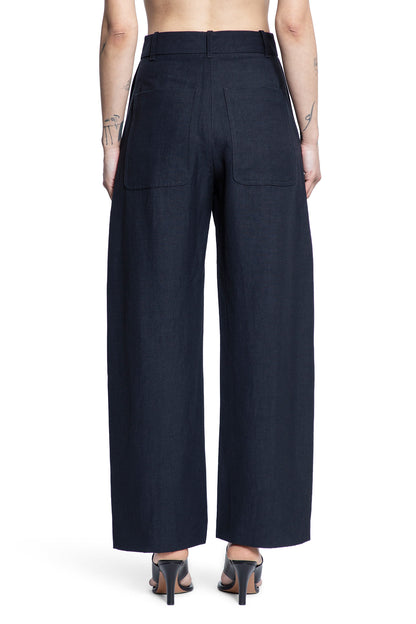 STUDIO NICHOLSON WOMAN BLUE TROUSERS