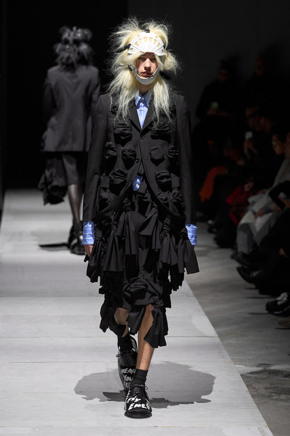 Pinstripe and Lace Shirt