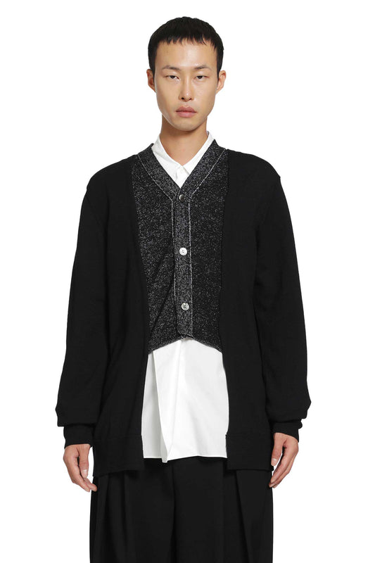 Layered cadigan