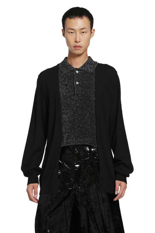 Cardigan with Polo