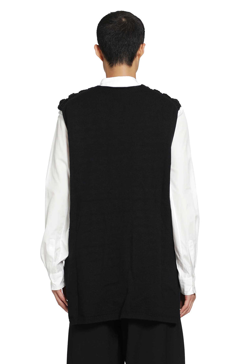 COMME DES GARCONS HOMME PLUS Crochet Knit Vest man