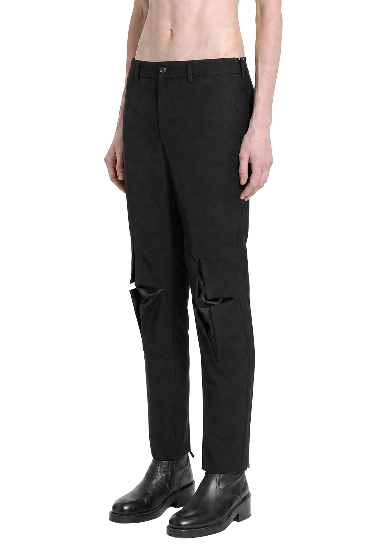 COMME DES GARCONS HOMME PLUS Cut-Out Skinny Wool Trousers man