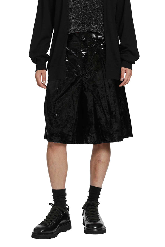 Glossy Canvas Shorts