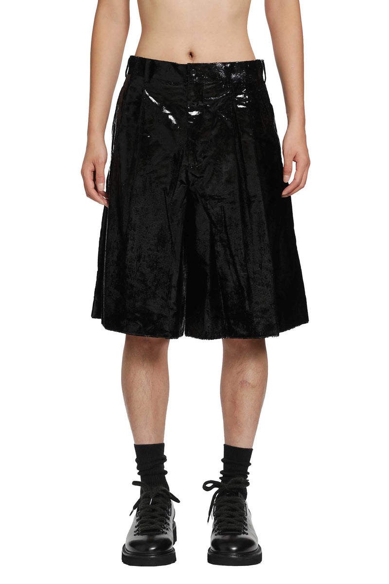 COMME DES GARCONS HOMME PLUS Glossy Canvas Shorts man