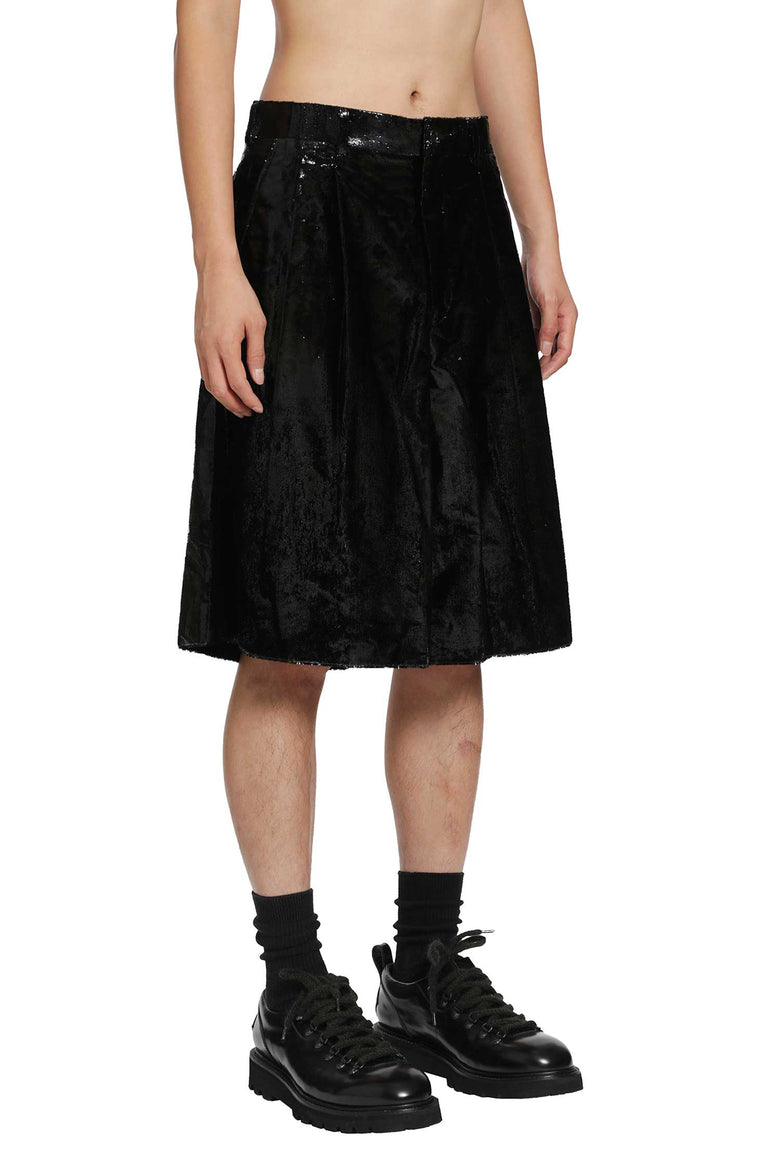 COMME DES GARCONS HOMME PLUS Glossy Canvas Shorts man