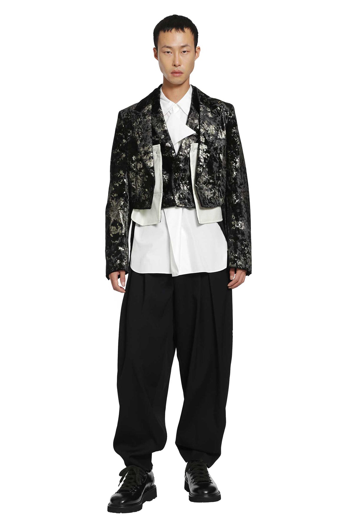 Pleated Wool Pants