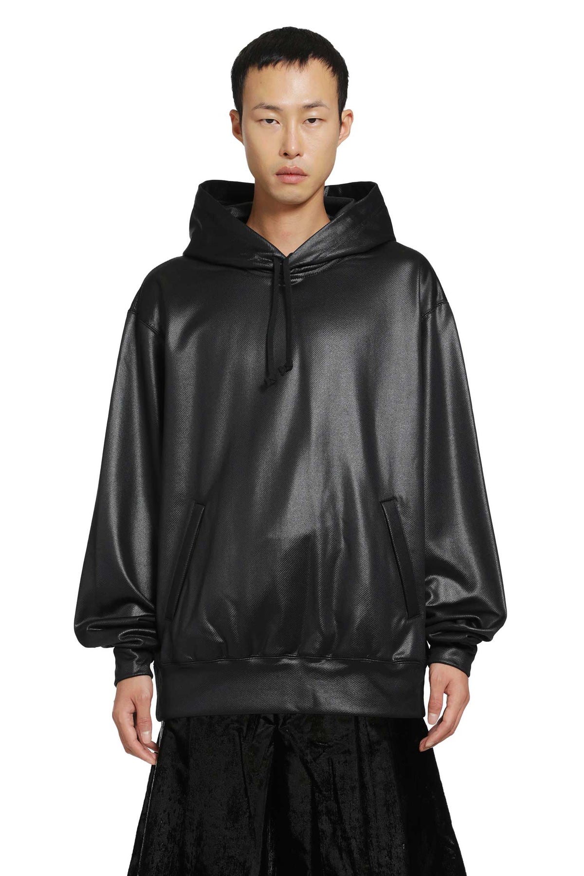 COMME DES GARCONS HOMME PLUS Coated Cotton Hoodie man