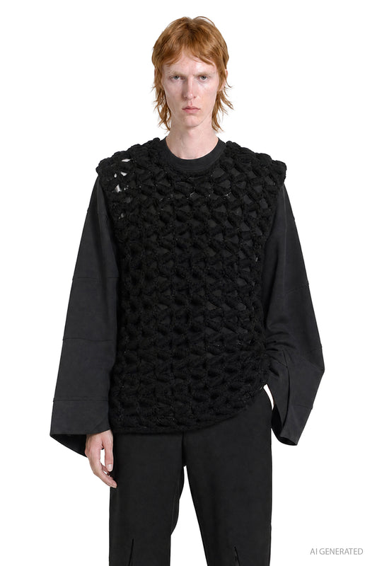 Cut-Out Cotton Sweatshirt