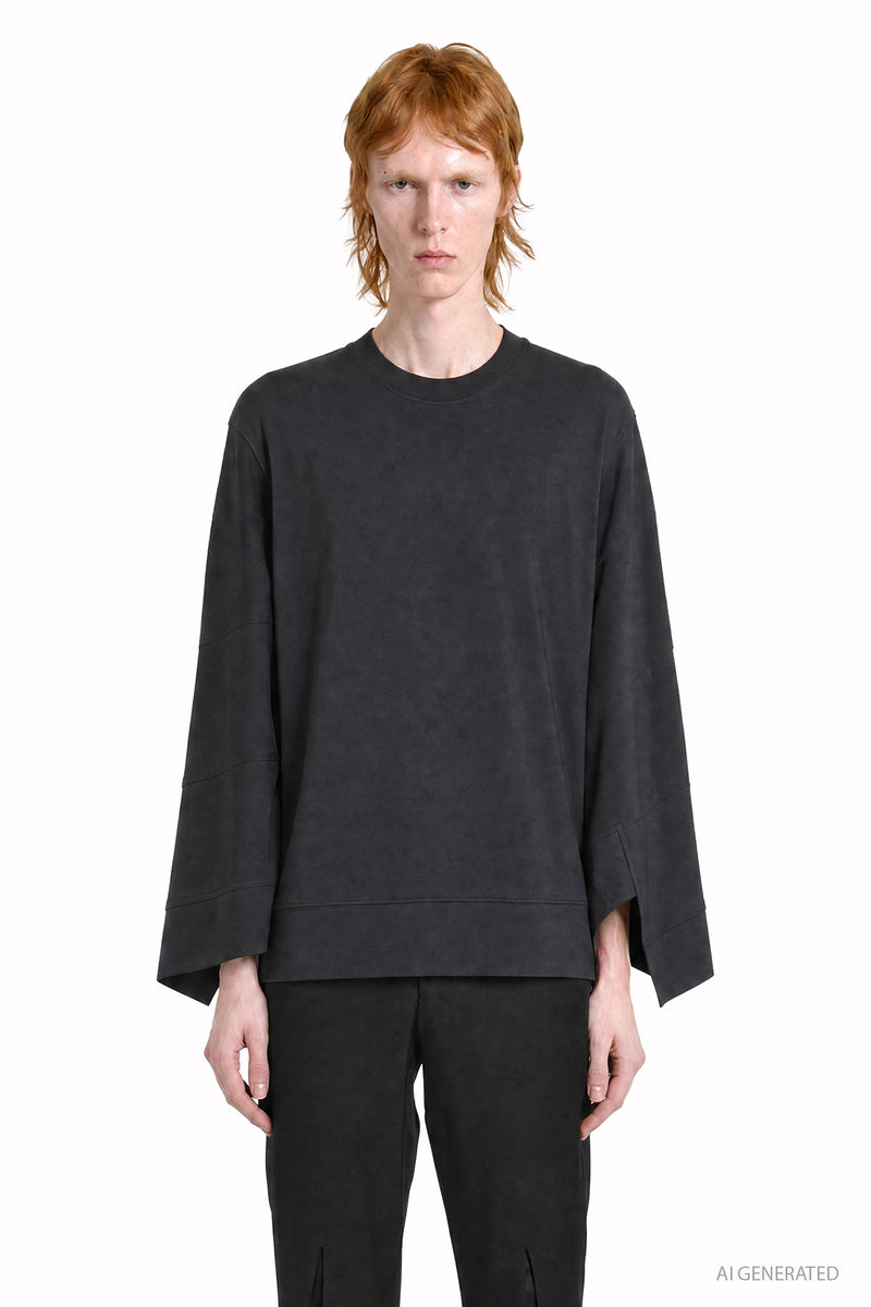 COMME DES GARCONS HOMME PLUS Cut-Out Cotton Sweatshirt man