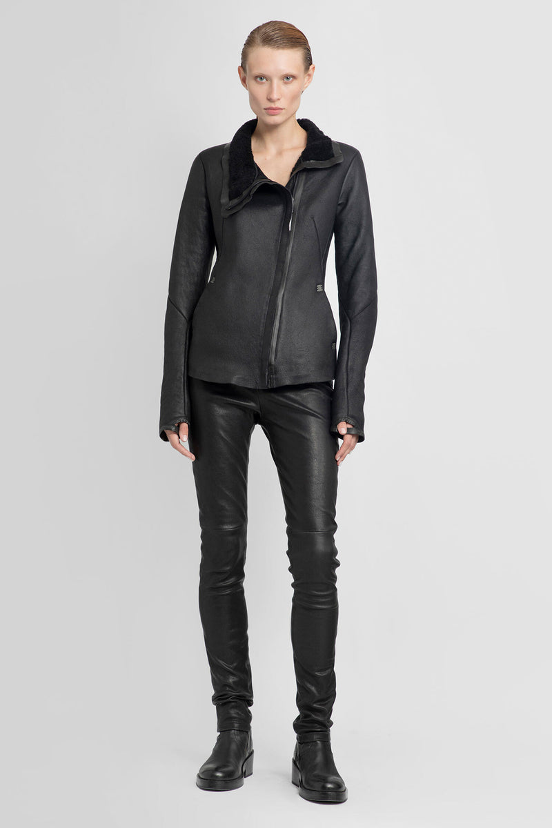 ISAAC SELLAM WOMAN BLACK LEATHER JACKETS - ISAAC SELLAM - LEATHER