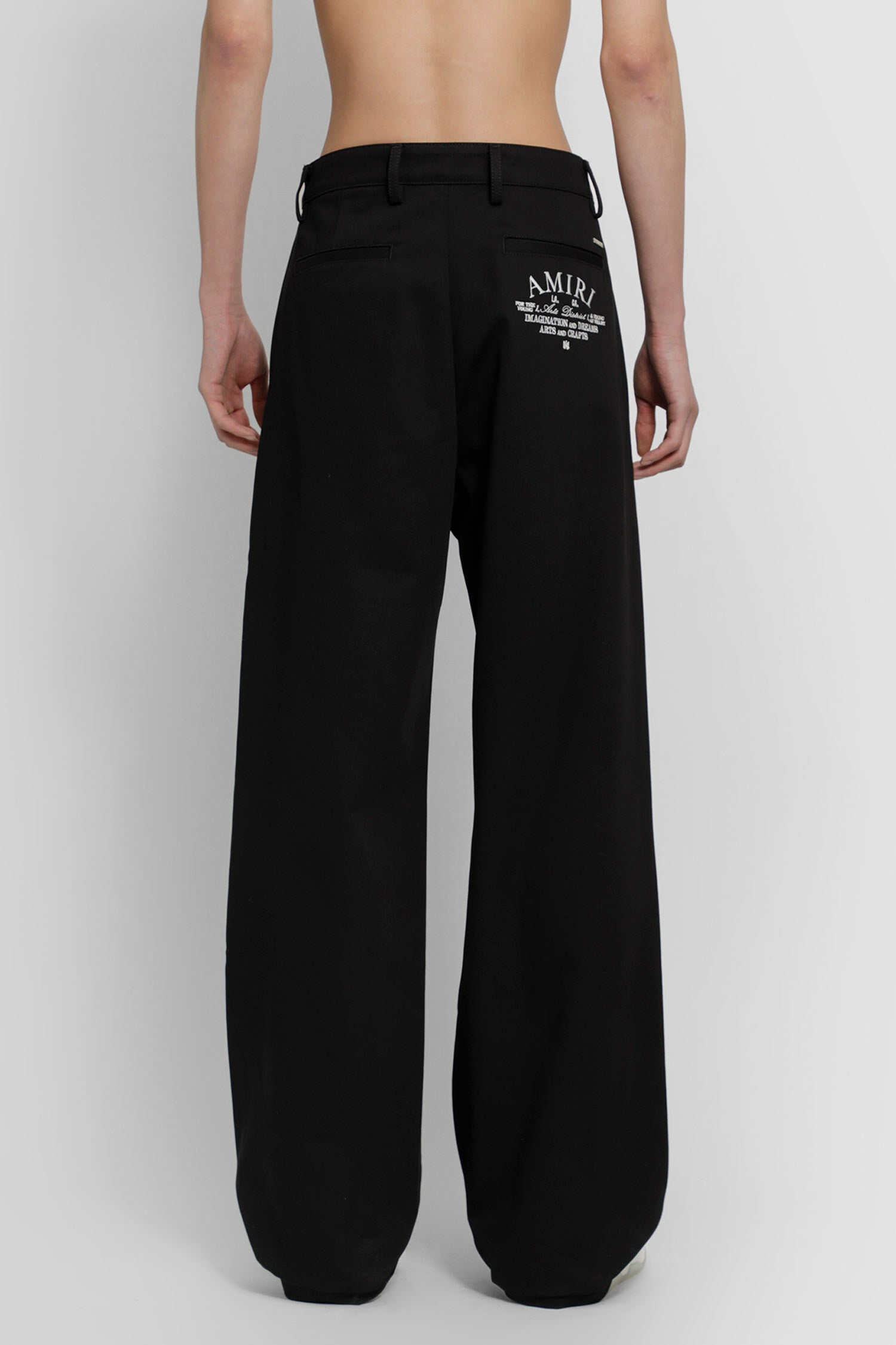 AMIRI MAN BLACK TROUSERS