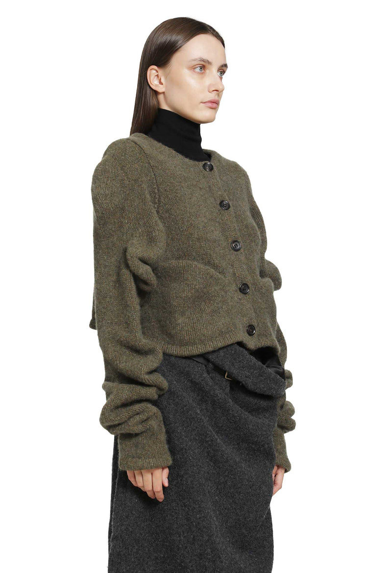 PILLINGS Wool Draped Cardigan woman