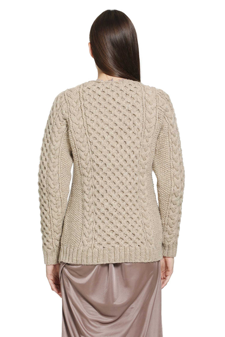 PILLINGS Chunky Wool Cardigan woman