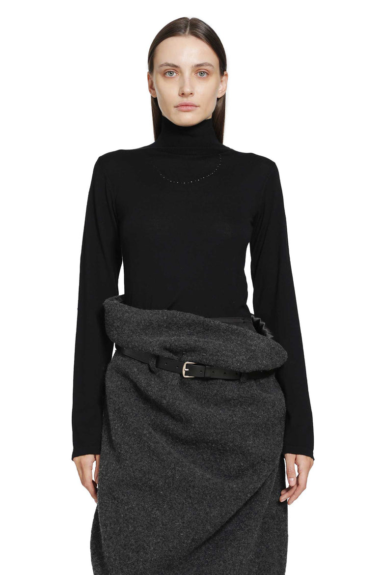 PILLINGS Wool Turtleneck Top woman