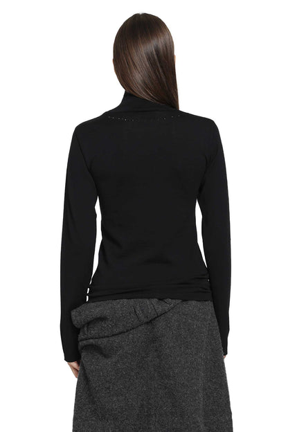 Wool Turtleneck Top