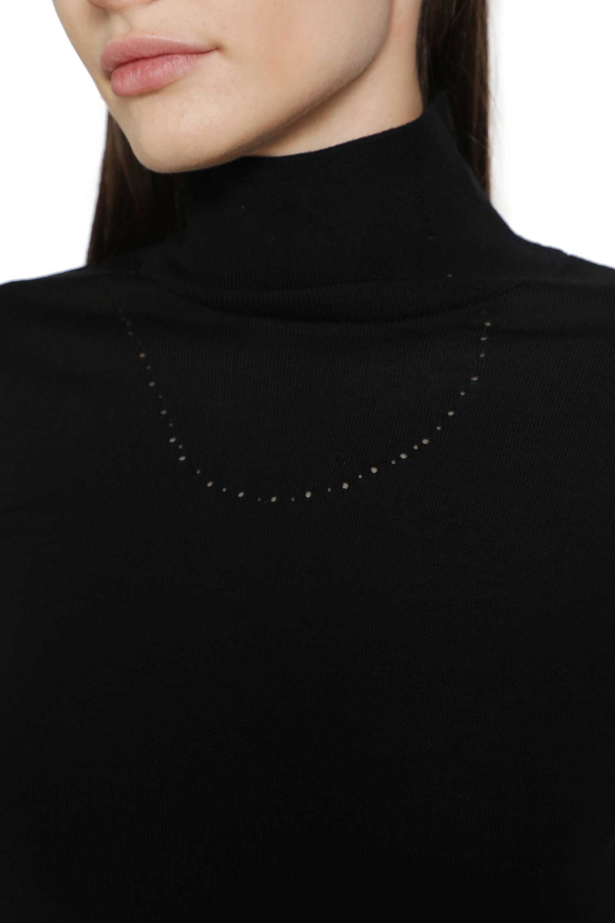 Wool Turtleneck Top