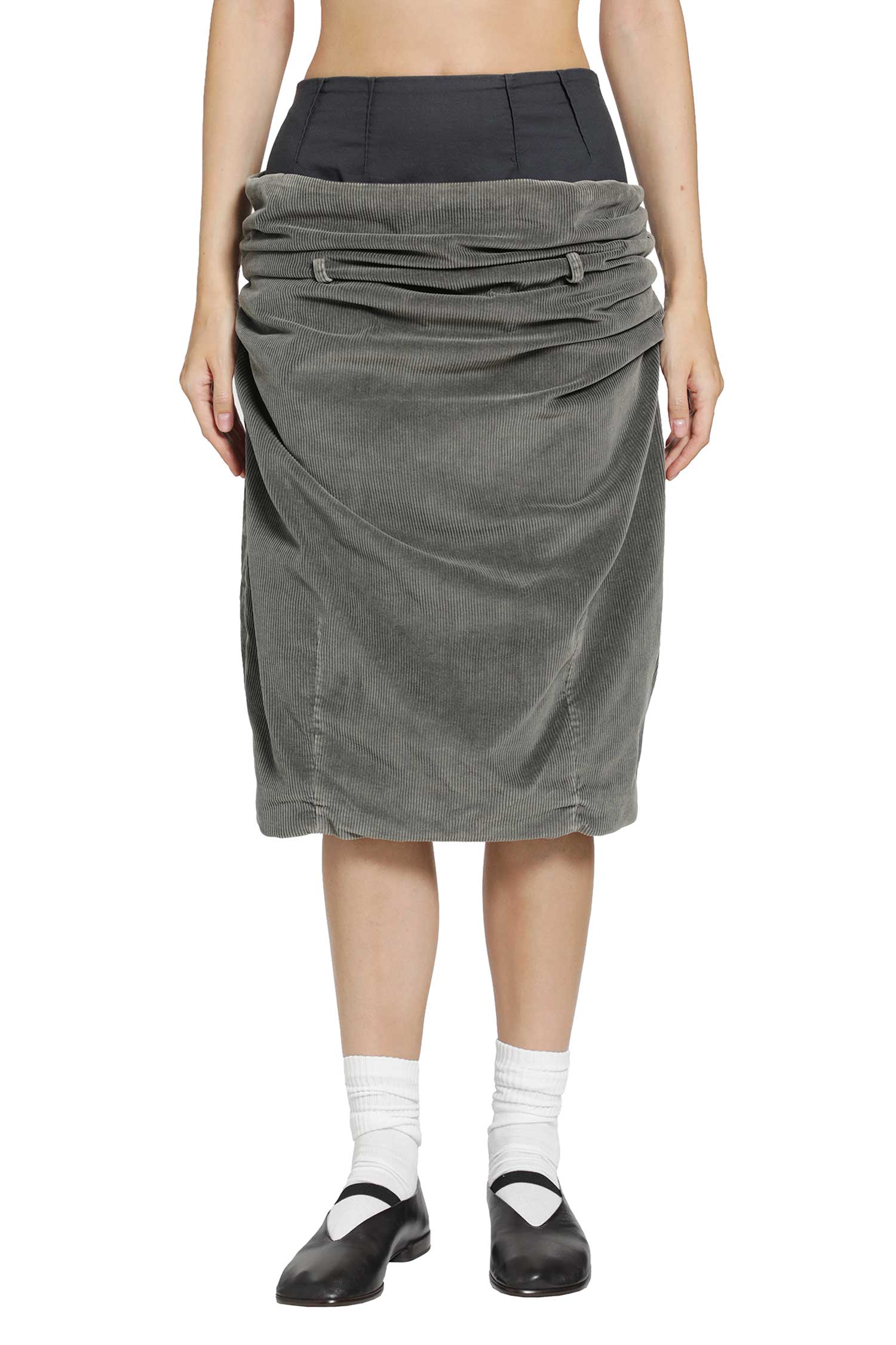 Corduroy Midi Skirt