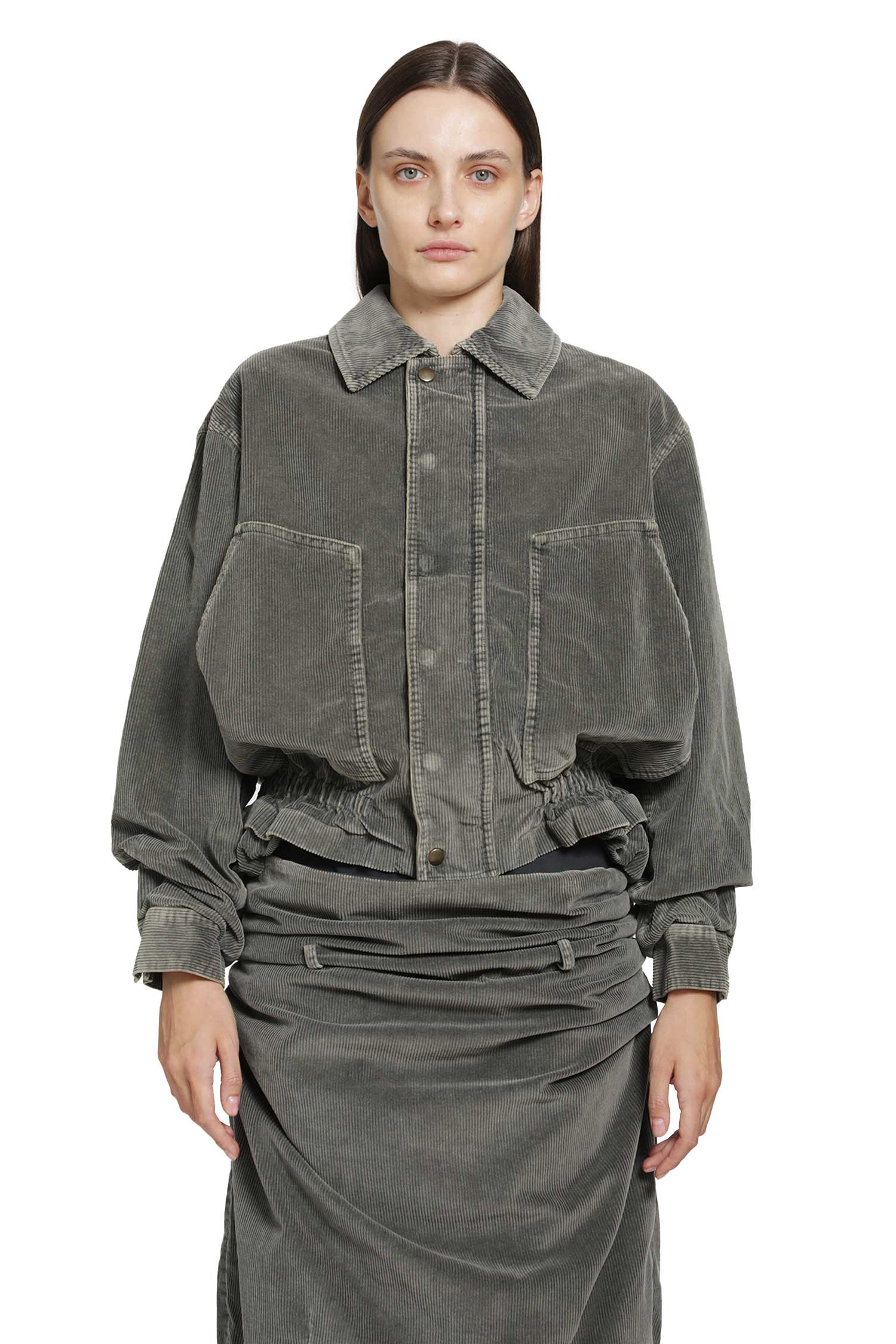 Corduroy Blouson Jacket