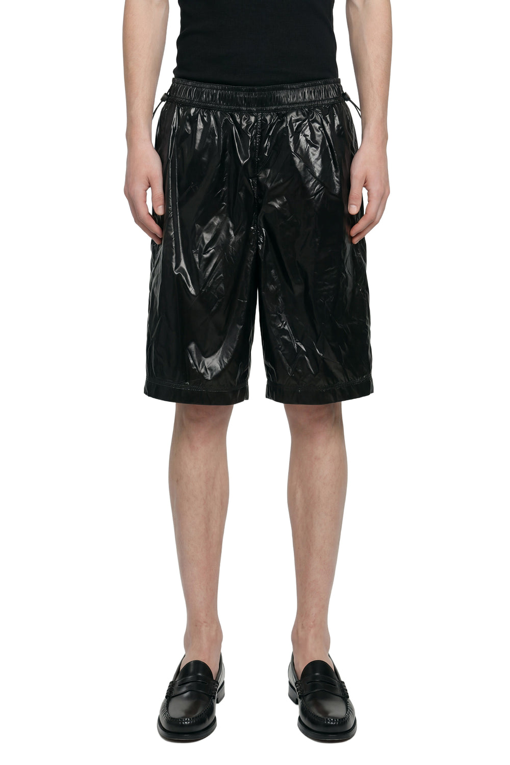 LAMINAR Shiny Nylon Shorts man