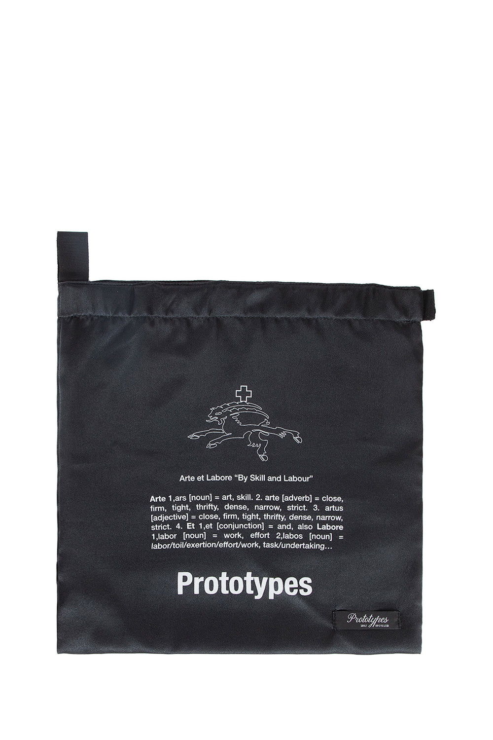 PROTOTYPES MAN BLACK CLUTCHES & POUCHES
