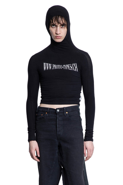 PROTOTYPES MAN BLACK SWEATSHIRTS