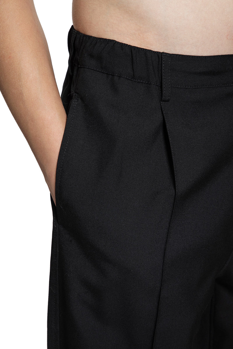 Wool Tailored Trousers with Pleats