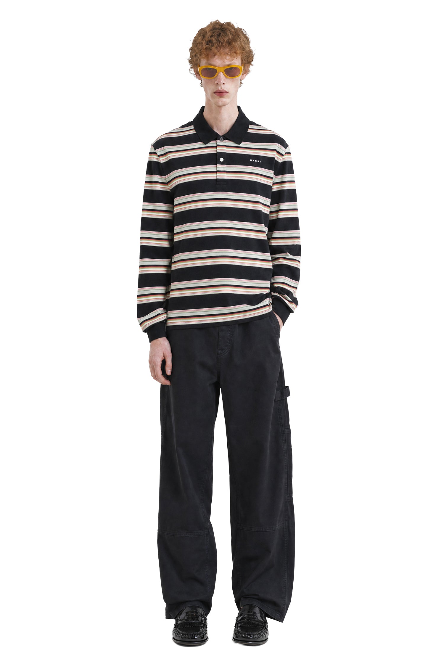 MARNI Cotton Loose Workwear Trousers man