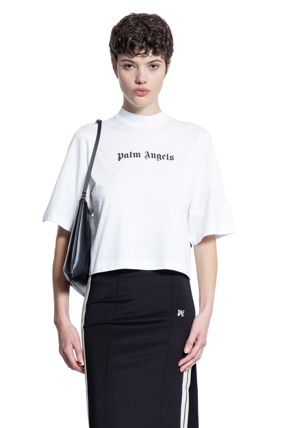 PALM ANGELS WOMAN WHITE T-SHIRTS & TANK TOPS