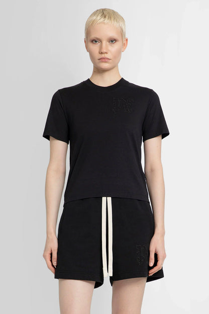 Antonioli PALM ANGELS WOMAN BLACK T-SHIRTS & TANK TOPS