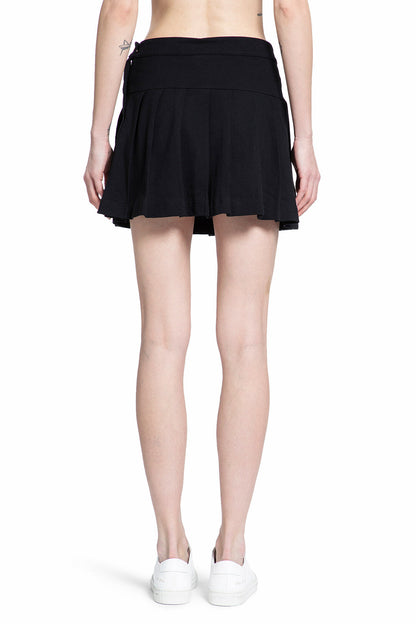 PALM ANGELS WOMAN BLACK SKIRTS