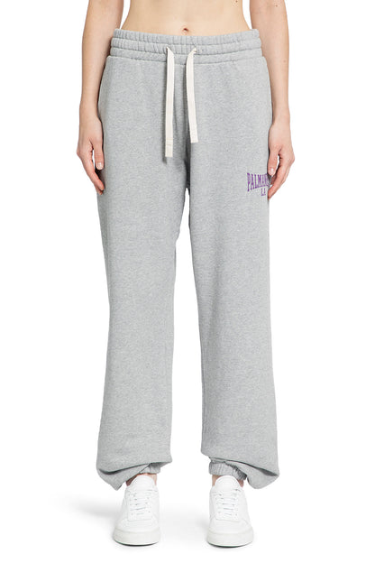 PALM ANGELS WOMAN GREY TROUSERS