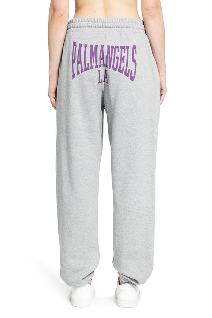 PALM ANGELS WOMAN GREY TROUSERS