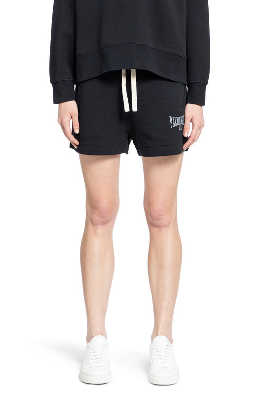 PALM ANGELS WOMAN BLACK SHORTS