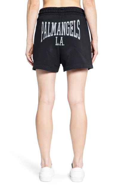 PALM ANGELS WOMAN BLACK SHORTS