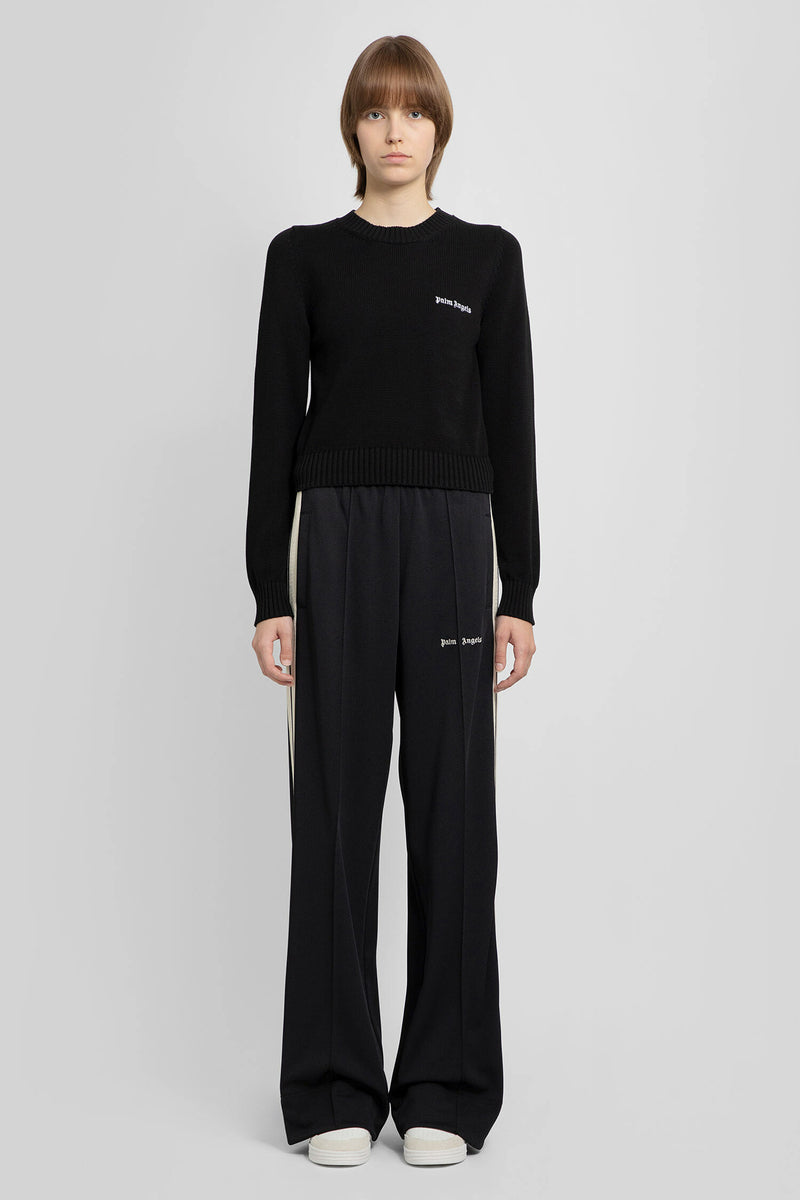 PALM ANGELS WOMAN BLACK TROUSERS