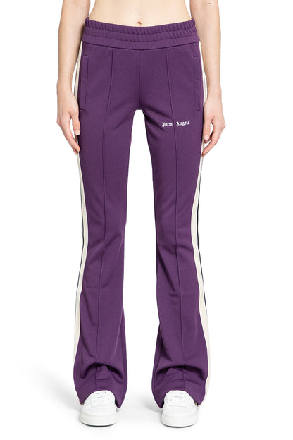 PALM ANGELS WOMAN PURPLE TROUSERS