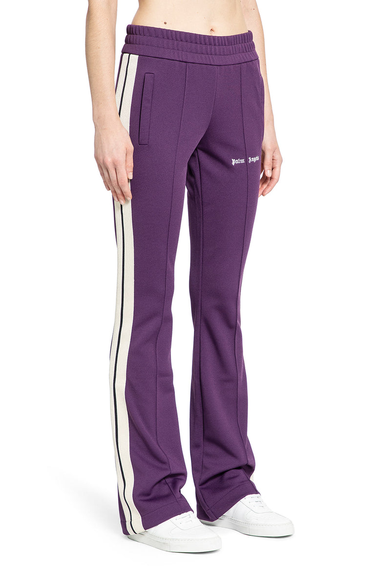 PALM ANGELS WOMAN PURPLE TROUSERS