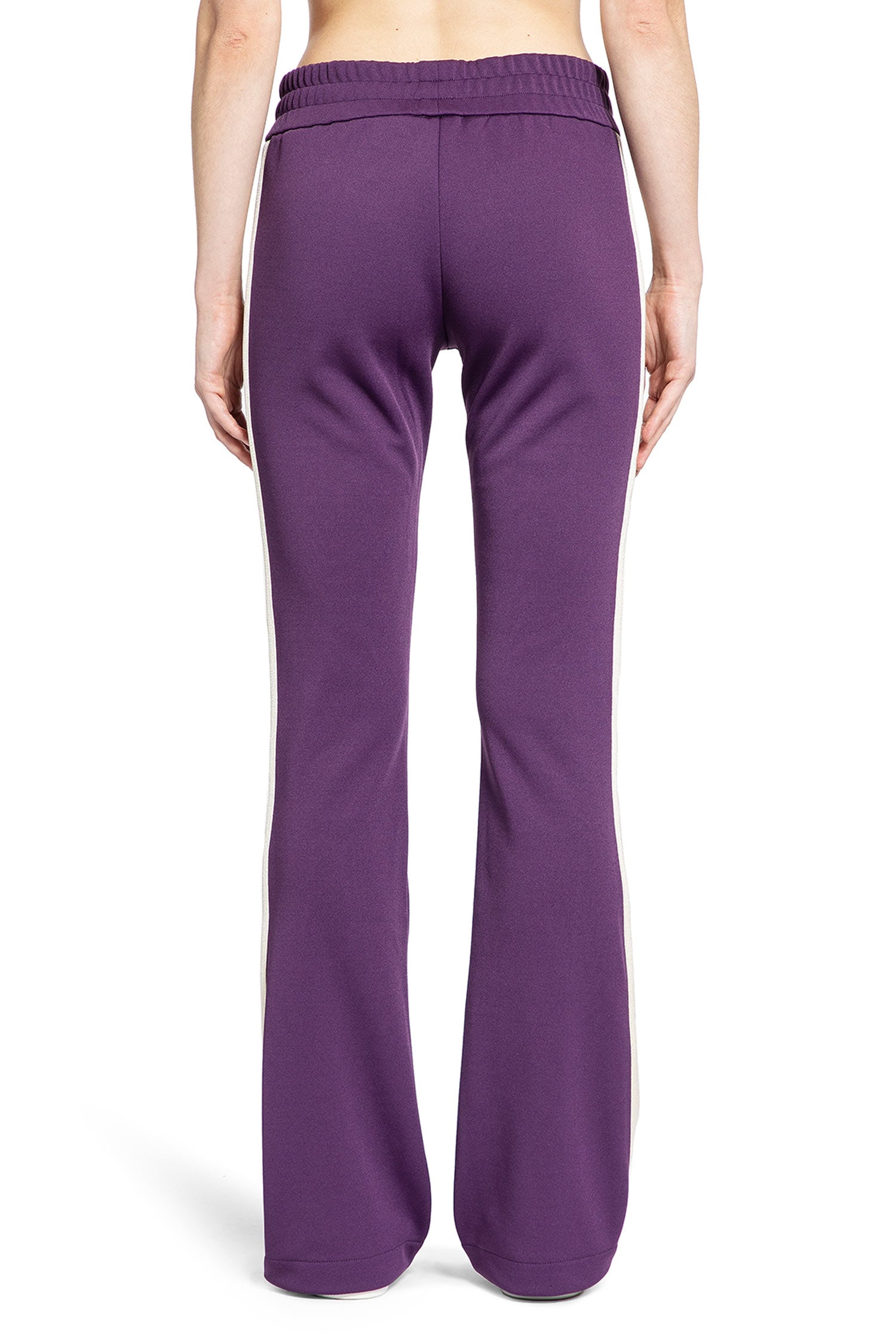 PALM ANGELS WOMAN PURPLE TROUSERS