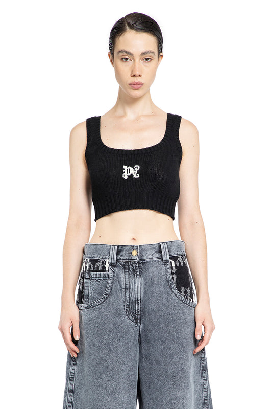 PALM ANGELS WOMAN BLACK TOPS