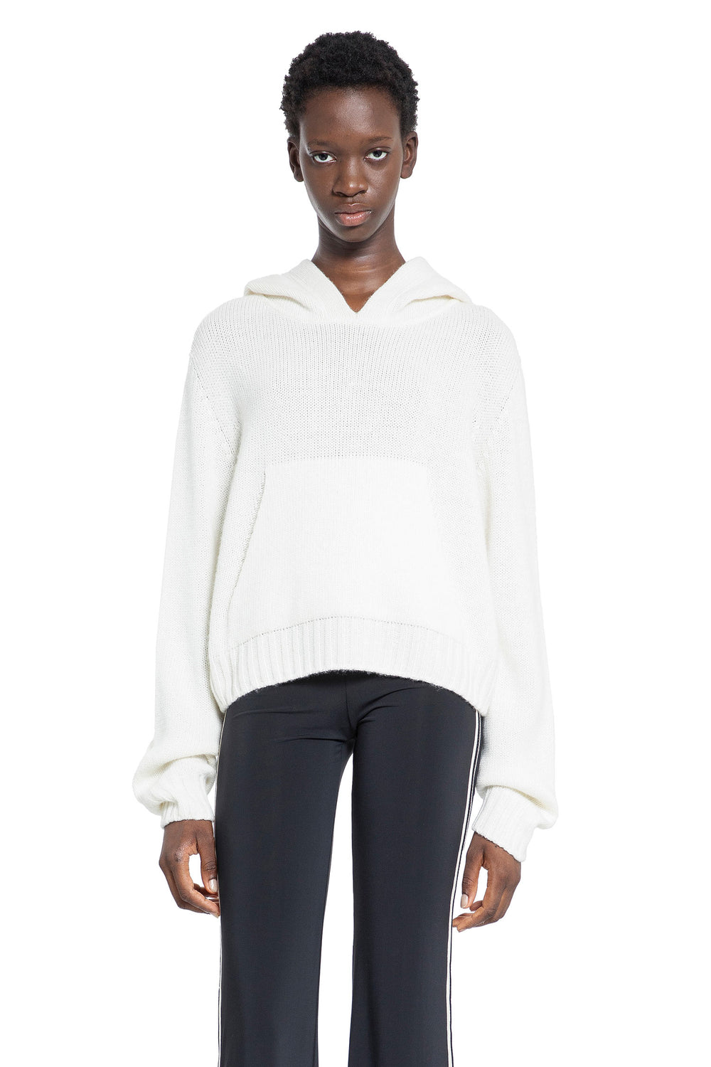 PALM ANGELS WOMAN WHITE KNITWEAR