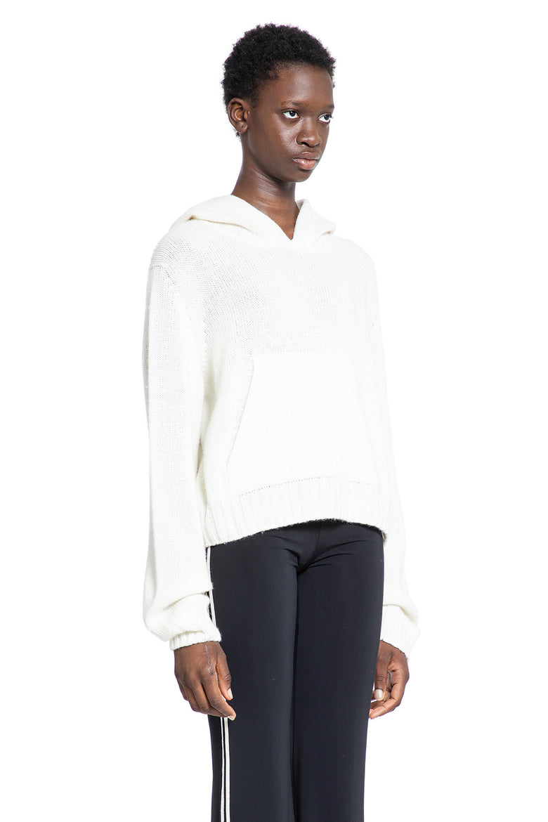 PALM ANGELS WOMAN WHITE KNITWEAR