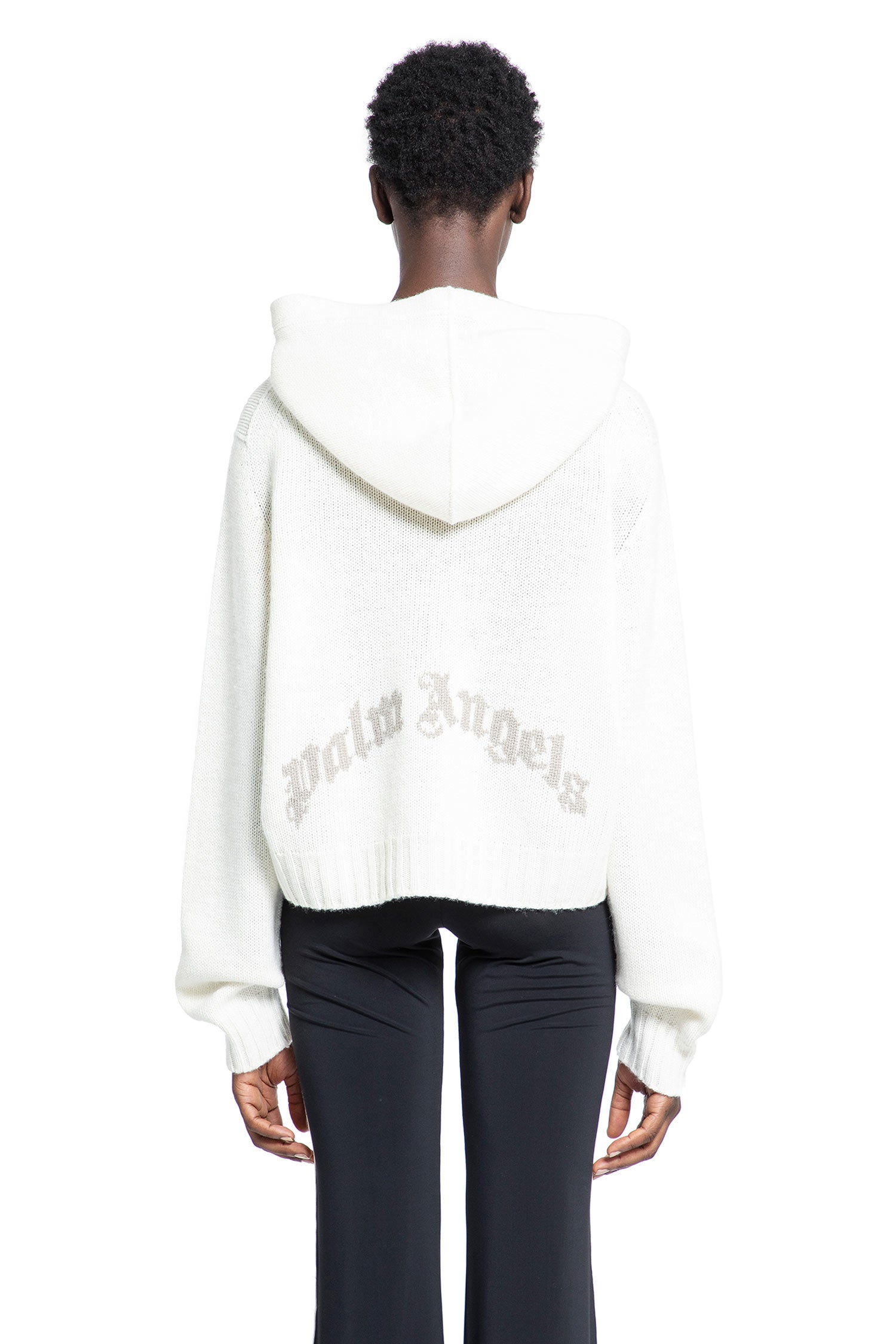 PALM ANGELS WOMAN WHITE KNITWEAR