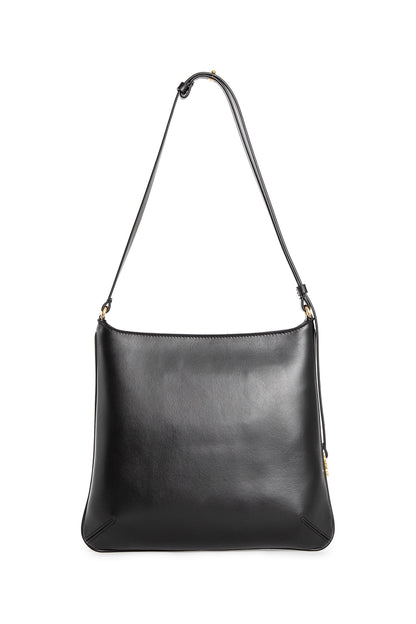 PALM ANGELS WOMAN BLACK SHOULDER BAGS