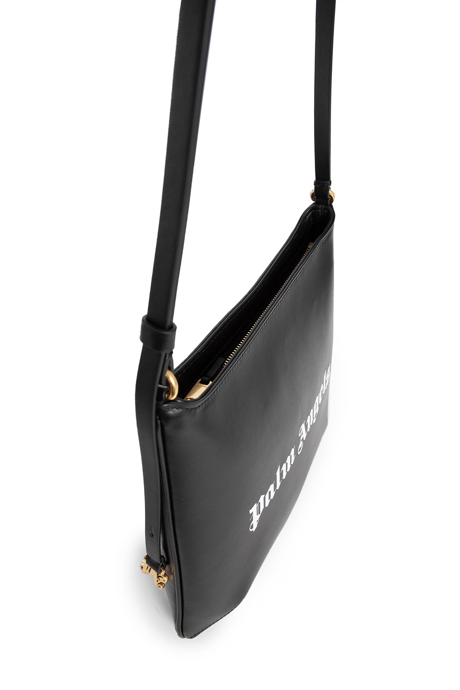 PALM ANGELS WOMAN BLACK SHOULDER BAGS