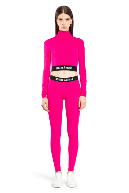 PALM ANGELS WOMAN PINK TROUSERS