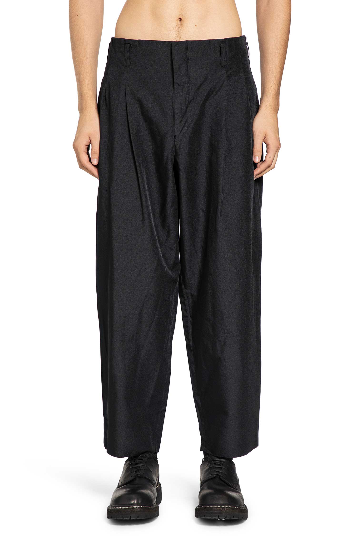 COMME DES GARCONS HOMME PLUS MAN BLACK TROUSERS