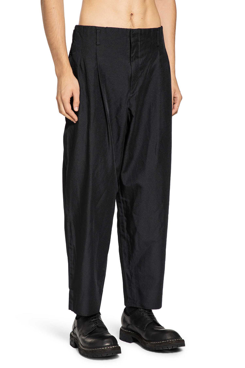 COMME DES GARCONS HOMME PLUS MAN BLACK TROUSERS