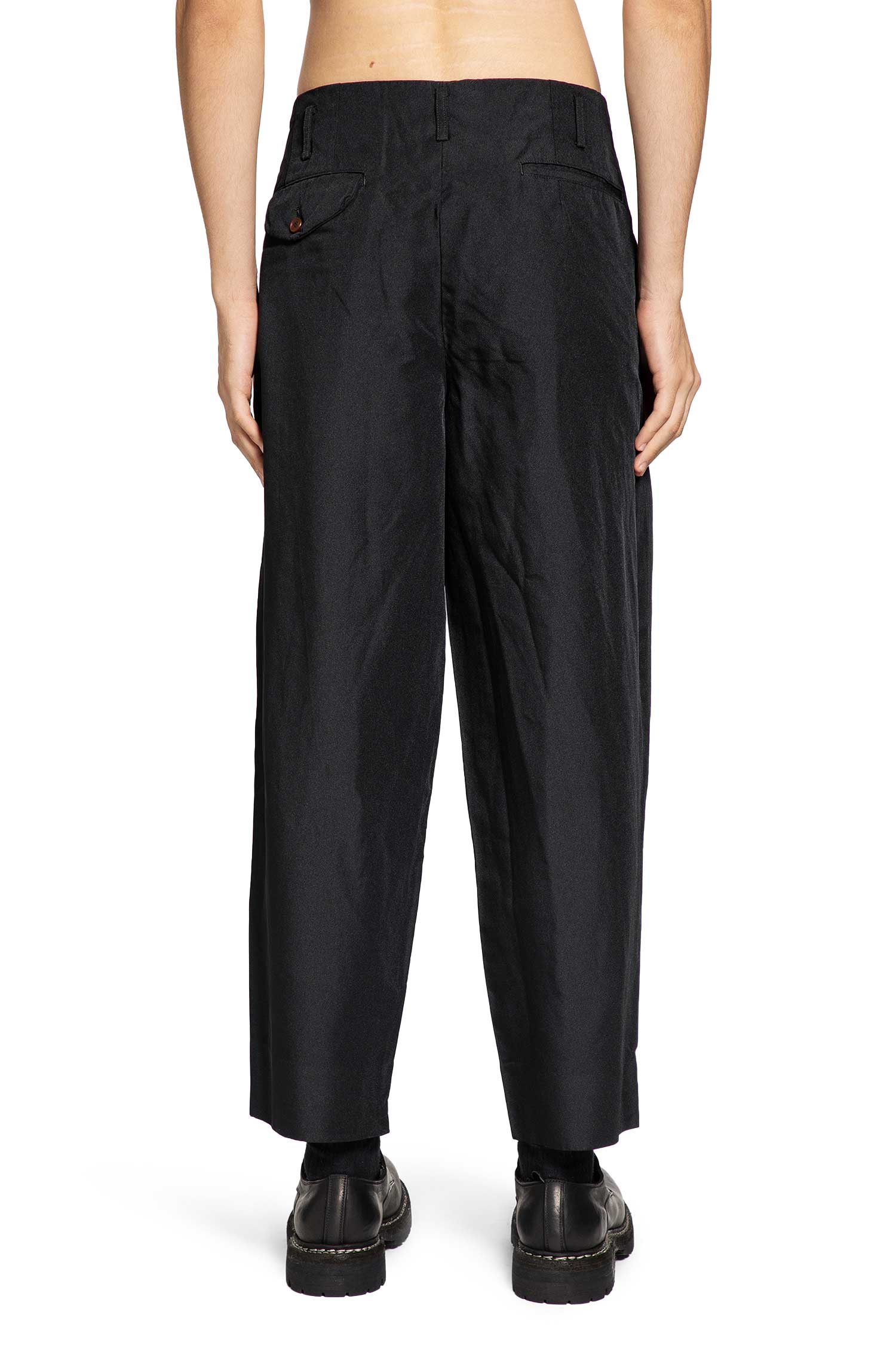 COMME DES GARCONS HOMME PLUS MAN BLACK TROUSERS