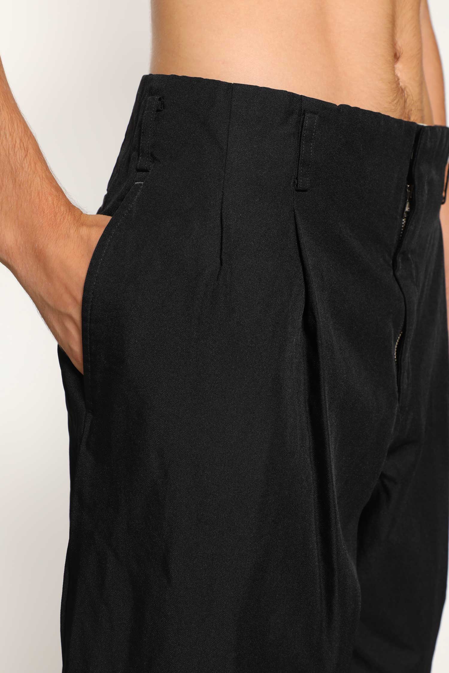 COMME DES GARCONS HOMME PLUS MAN BLACK TROUSERS
